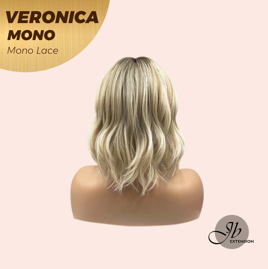 [PRE-ORDER] JBEXTENSION VERONICA MONO Monofilament Handmade Wig 6X5 Full Monofilament Hand Tied Top Wig 12 Inches Blonde Wave Mono Lace Wig With Anti-slip Silicone Strips Glueless Wig VERONICA MONO