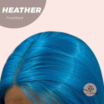 JBEXTENSION 15 Inches Blue Straight Side Part Frontlace Wig HEATHER
