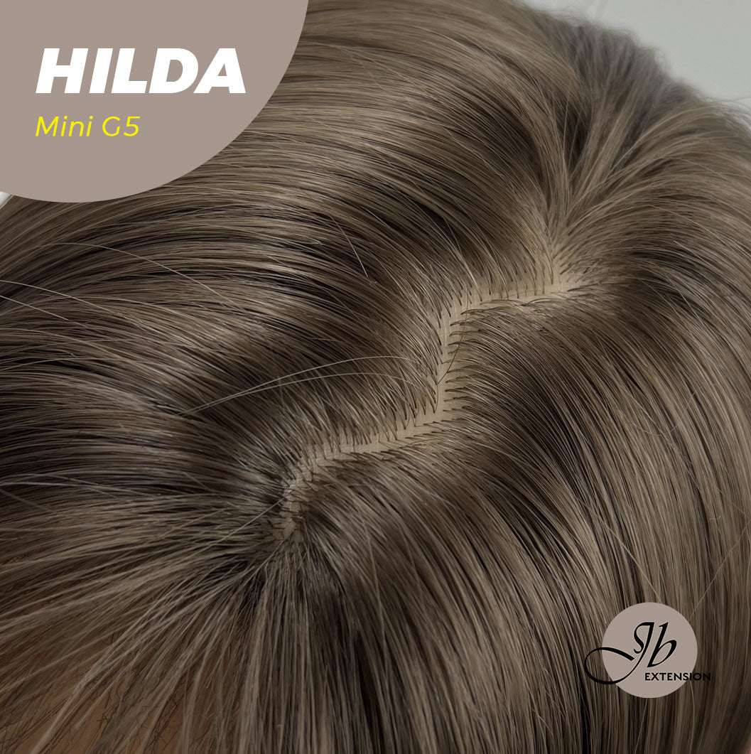 HOT OF SEASON - Mini G5 28 Inches Long Cold Brown Straight Wig With Bangs HILDA