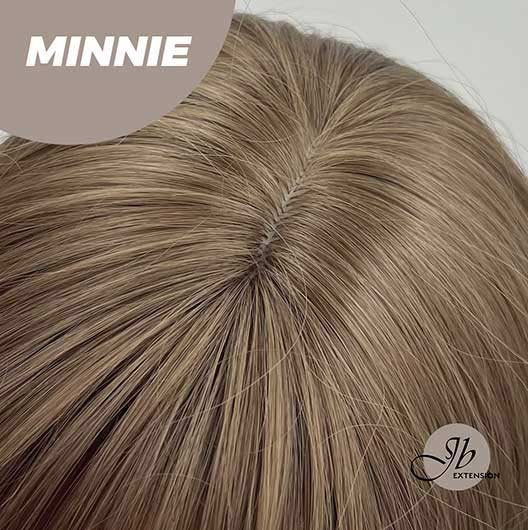 JBEXTENSION 22 Inches Brown Curly Wig With Bangs MINNIE