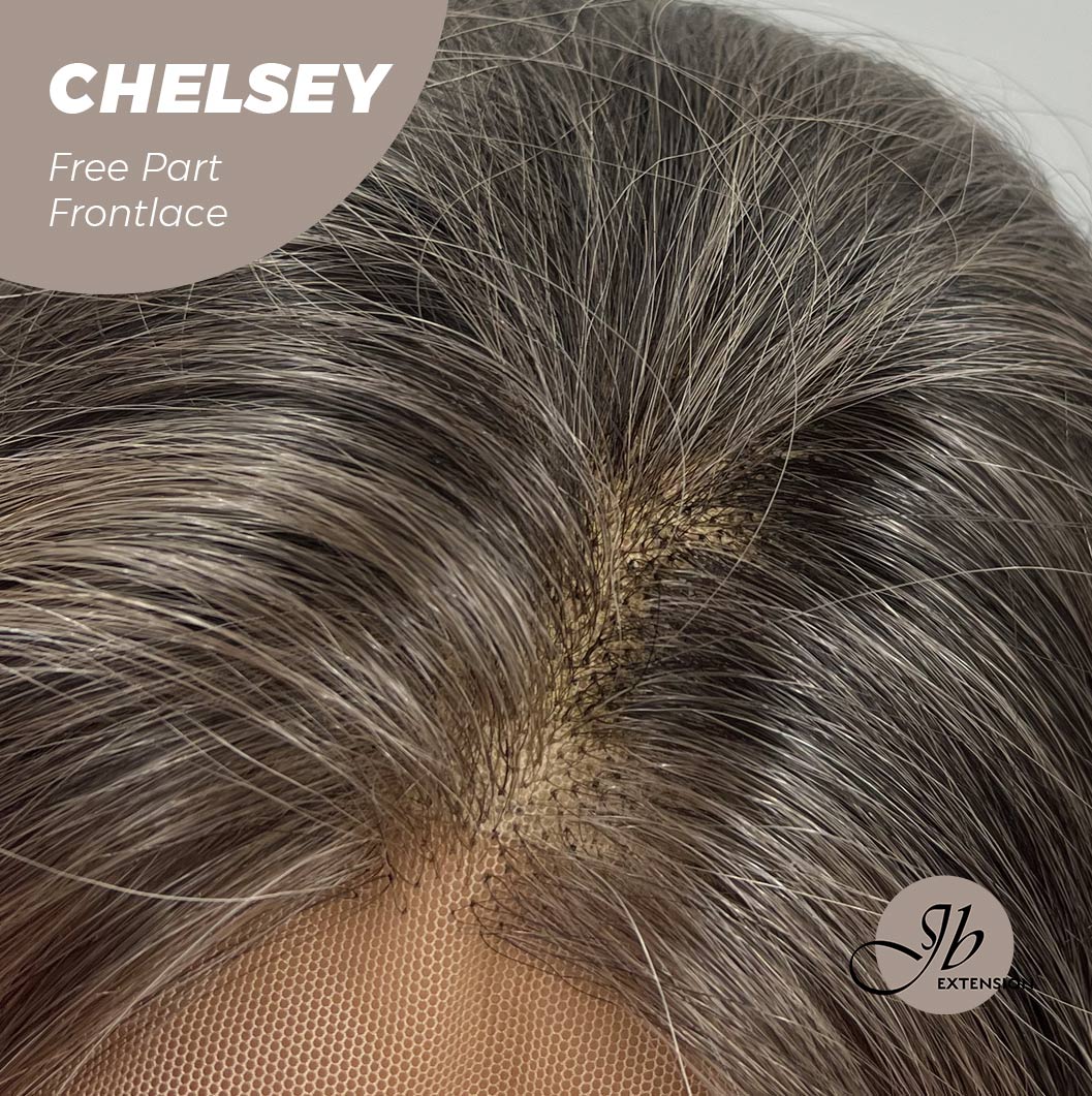 Get influncer look with 26 Inches Curly Mix Blonde Free Part Wig CHELSEY