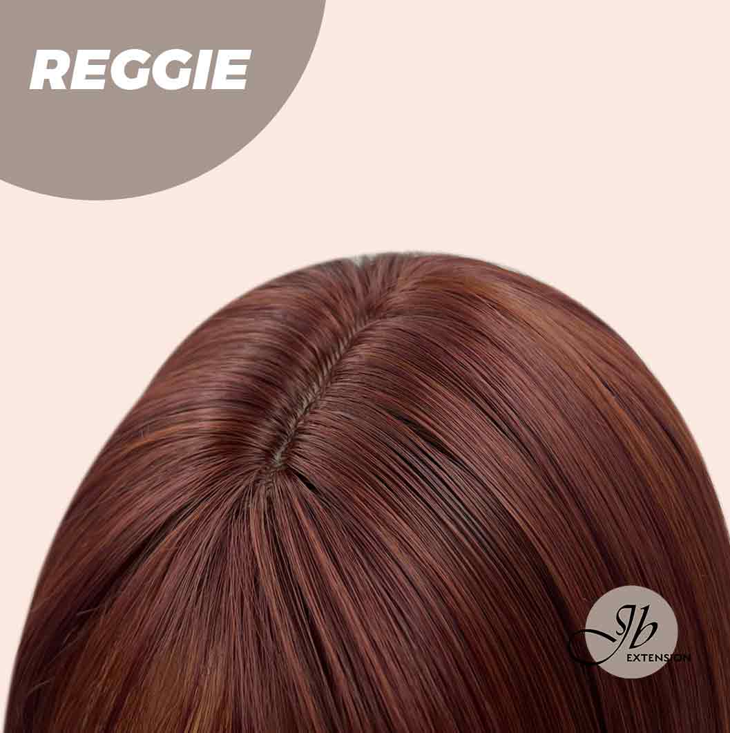 JBEXTENSION 20 Inches Red Fashion Women Wig With Bangs REGGIE