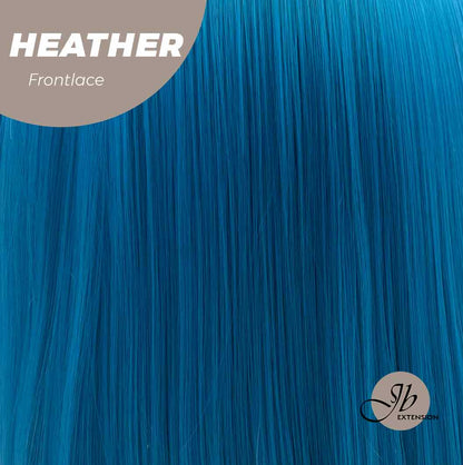 JBEXTENSION 15 Inches Blue Straight Side Part Frontlace Wig HEATHER