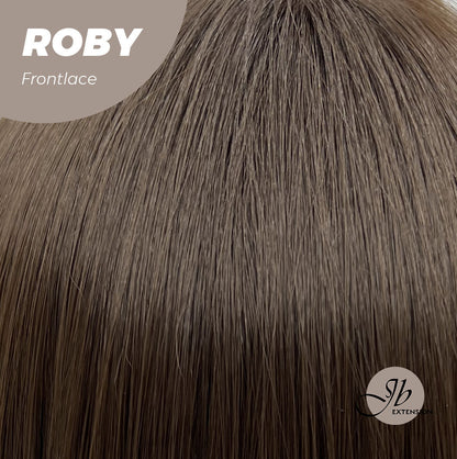 JBEXTENSION 22 Inches Brown Medium Length Women Pre-Cut Frontlace Glueless Wig ROBY