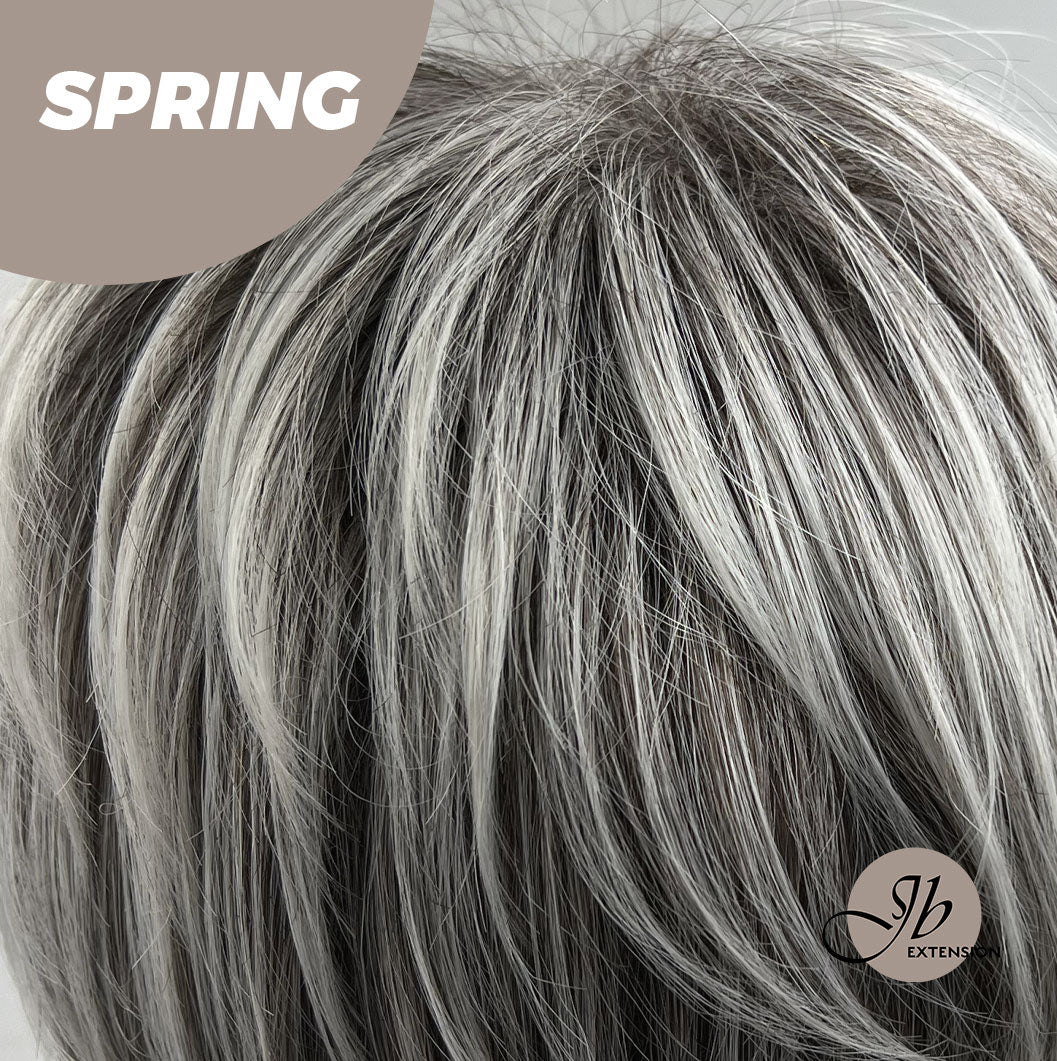 HOT OF SEASON - Pixie Cut Silver Fashion Women Wig SPRING