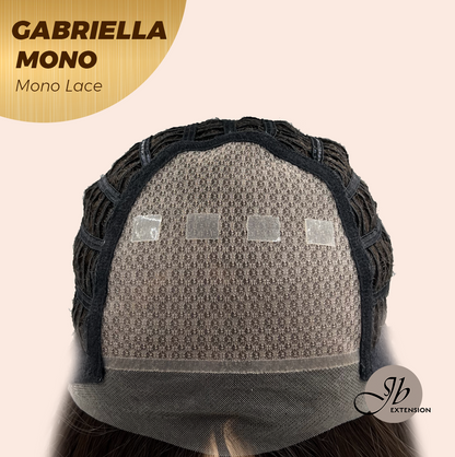 [PRE-ORDER] JBEXTENSION GABRIELLA MONO Monofilament Handmade Wig 6X5 Full Monofilament Hand Tied Top Wig 20 Inches Black Wave Mono Lace Wig With Anti-slip Silicone Strips Glueless Wig GABRIELLA MONO【BENDY EAR TABS】