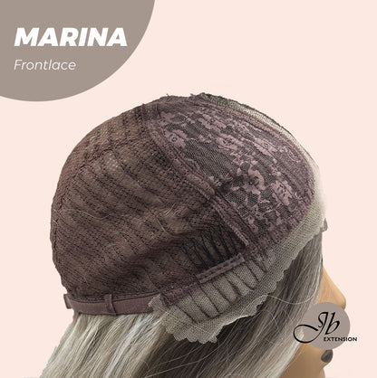 JBEXTENSION 20 Inches Silver Color Wave Pre-Cut Frontlace Glueless Wig MARINA