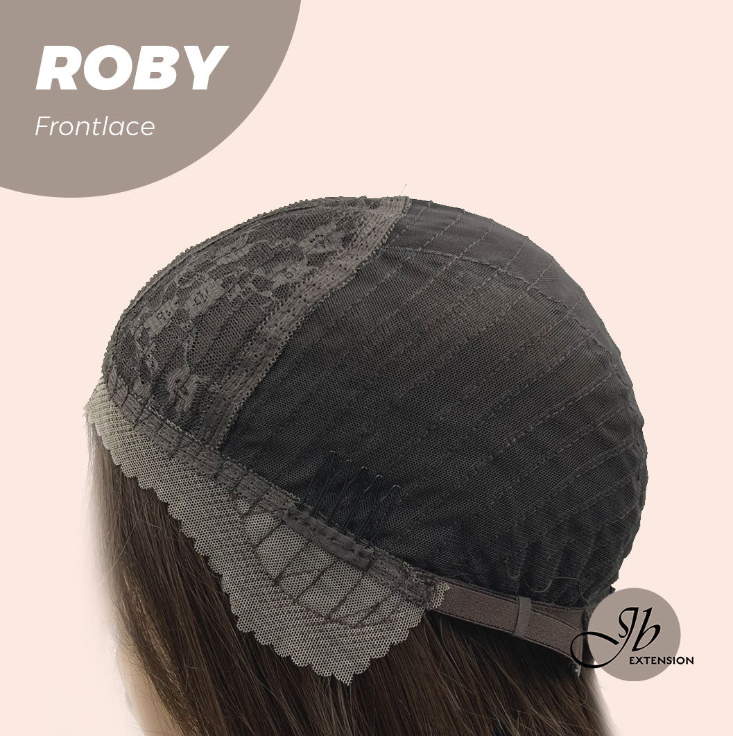 JBEXTENSION 22 Inches Brown Medium Length Women Pre-Cut Frontlace Glueless Wig ROBY