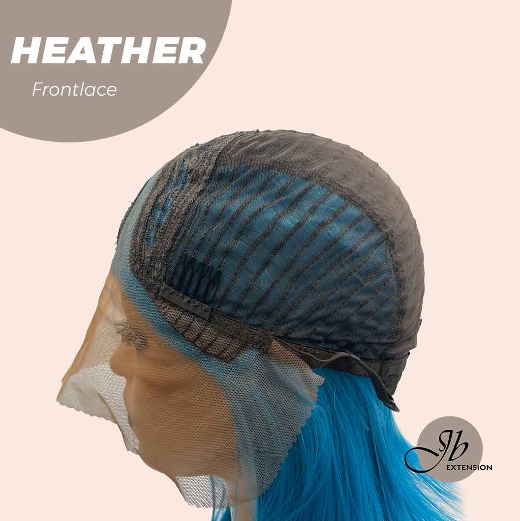 JBEXTENSION 15 Inches Blue Straight Side Part Frontlace Wig HEATHER