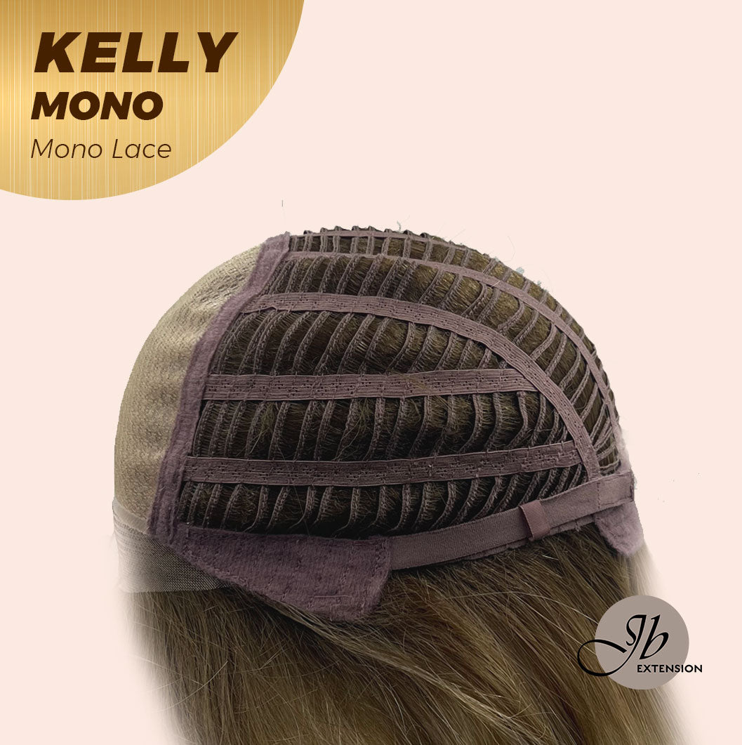 JBEXTENSION KELLY MONO Monofilament Handmade Wig 6X5 Full Monofilament Hand Tied Top Wig 22 Inches Blonde Color Wolf Cut Full Mono Lace Glueless Wig KELLY MONO