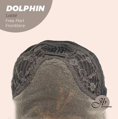 JBEXTENSION 12 Inches Bob Cut Mix Color With Highlight Free Part Pre-Cut Frontlace Glueless Wig DOLPHIN LATTé