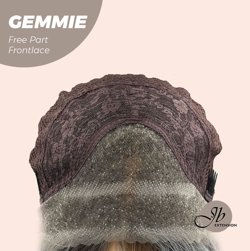 JBEXTENSION 20 Inches Grey Pre-Cut Free Part Frontlace Glueless Wig GEMMIE