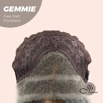 JBEXTENSION 20 Inches Grey Pre-Cut Free Part Frontlace Glueless Wig GEMMIE