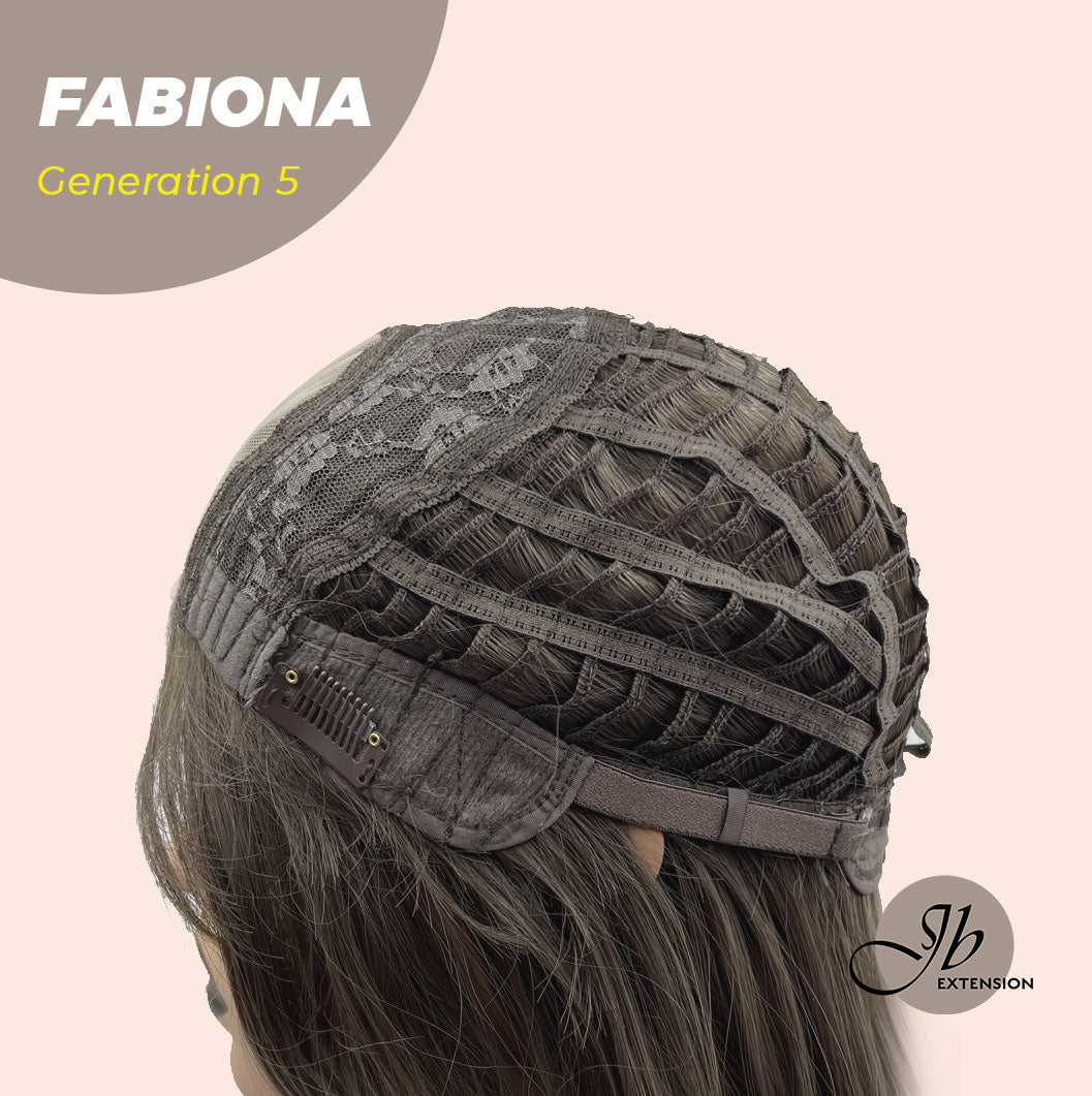 JBEXTENSION GENERATION FIVE 28 Inches Tea Black Darkest Brown Curly Wig FABIONA