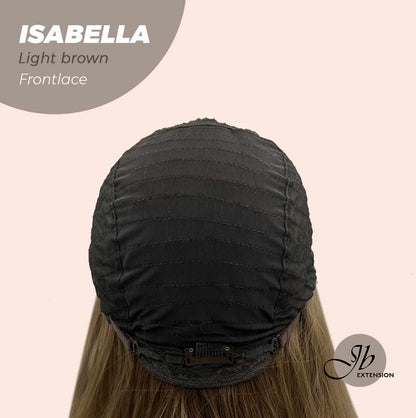JBEXTENSION 24 Inches Light Brown Body Wave Pre-Cut Frontlace Glueless Wig ISABELLA LIGHT BROWN