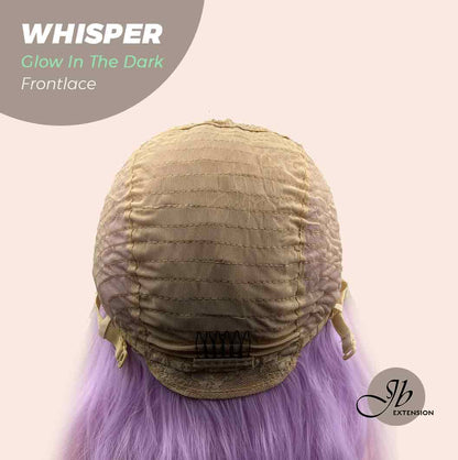 JBextension GLOW IN THE DARK 26 Inches Body Wave Rainbow Color Frontlace Glueless Wig WHISPER