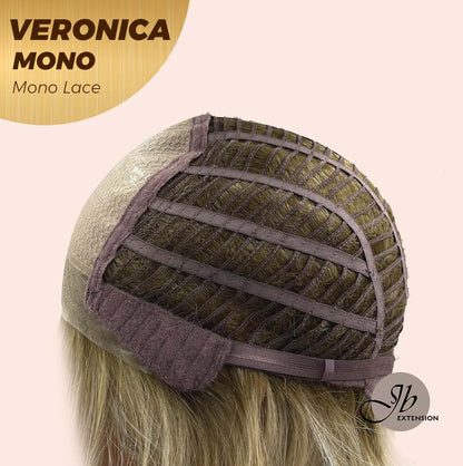 [PRE-ORDER] JBEXTENSION VERONICA MONO Monofilament Handmade Wig 6X5 Full Monofilament Hand Tied Top Wig 12 Inches Blonde Wave Mono Lace Wig With Anti-slip Silicone Strips Glueless Wig VERONICA MONO