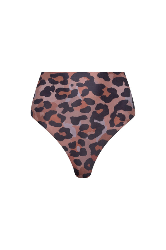 Palermo High Waist Bikini Bottom - Leopard