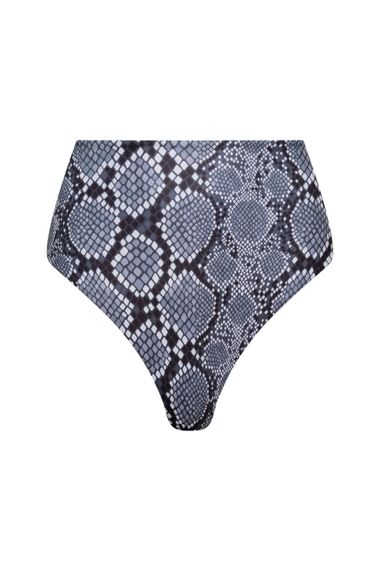 Palermo High Waist Bikini Bottom Snake