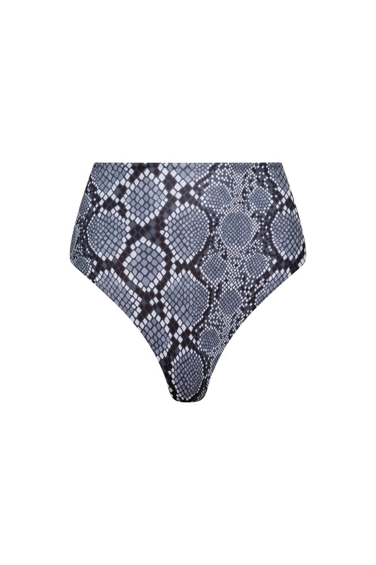 Palermo High Waist Bikini Bottom Snake
