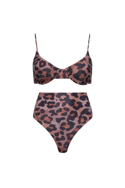 Palermo High Waist Underwire Bikini Set – Leopard