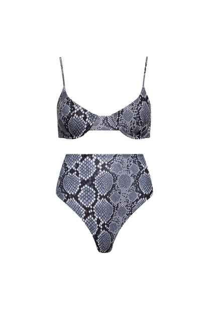 Palermo High Waist Underwire Bikini Set – Snake