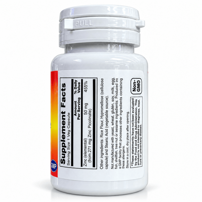 Penta Vitals Zinc Picolinate 50mg – Immune Support | 60 Veg Capsules