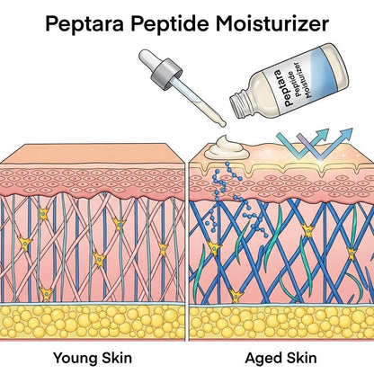 Peptara Peptide Moisturizer |Hydrating Anti-Aging Face Cream | 1.7 fl oz
