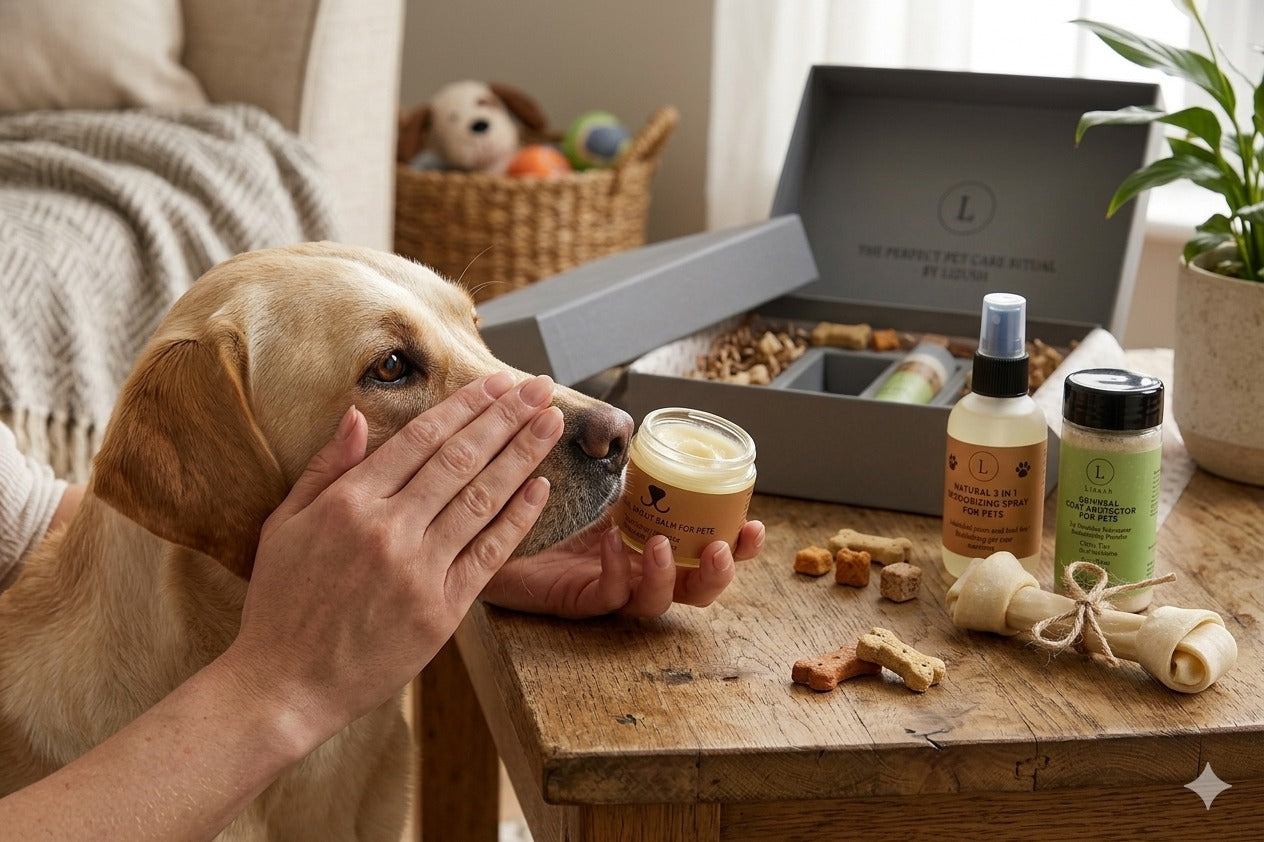 Natural Pet Pampering Gift Box – Dog & Cat Spa Care Set