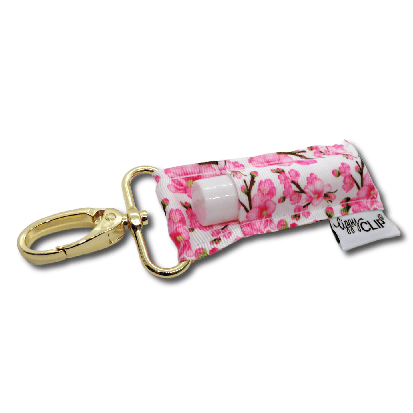 Pink Cherry Blossoms LippyClip® Lip Balm Holder | Daily Health & Beauty