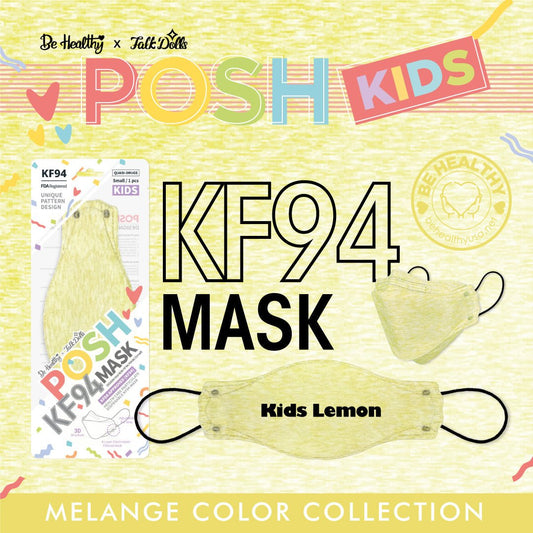 POSH KIDS KF94 Small Mask Melange Lemon (KA_M05) | Daily Health & Beauty
