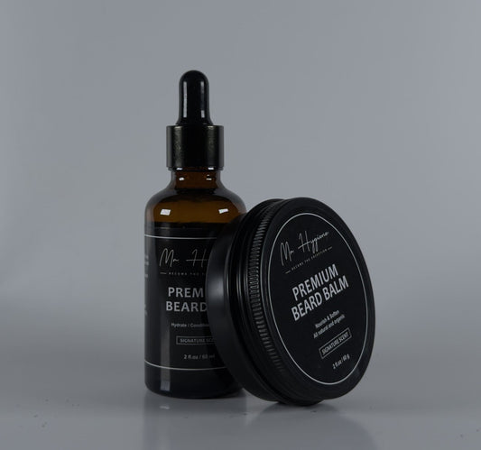Kit d'huile et de baume à barbe premium