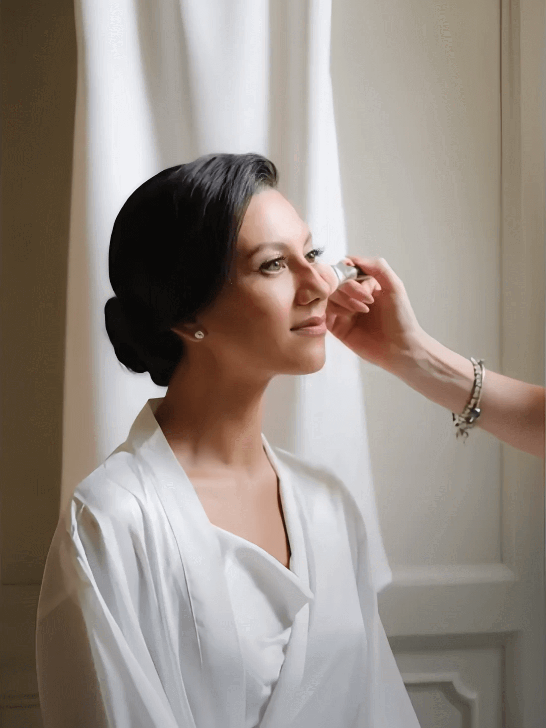 Elegant Robe Dress & Pajama Set Bridal