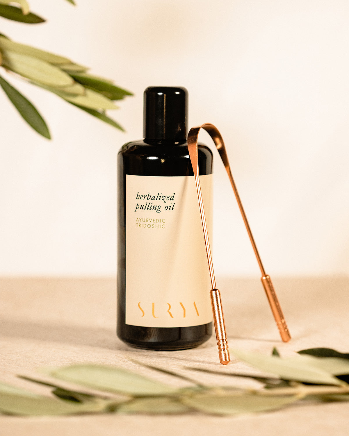 Huile de rincage buccale aux herbes