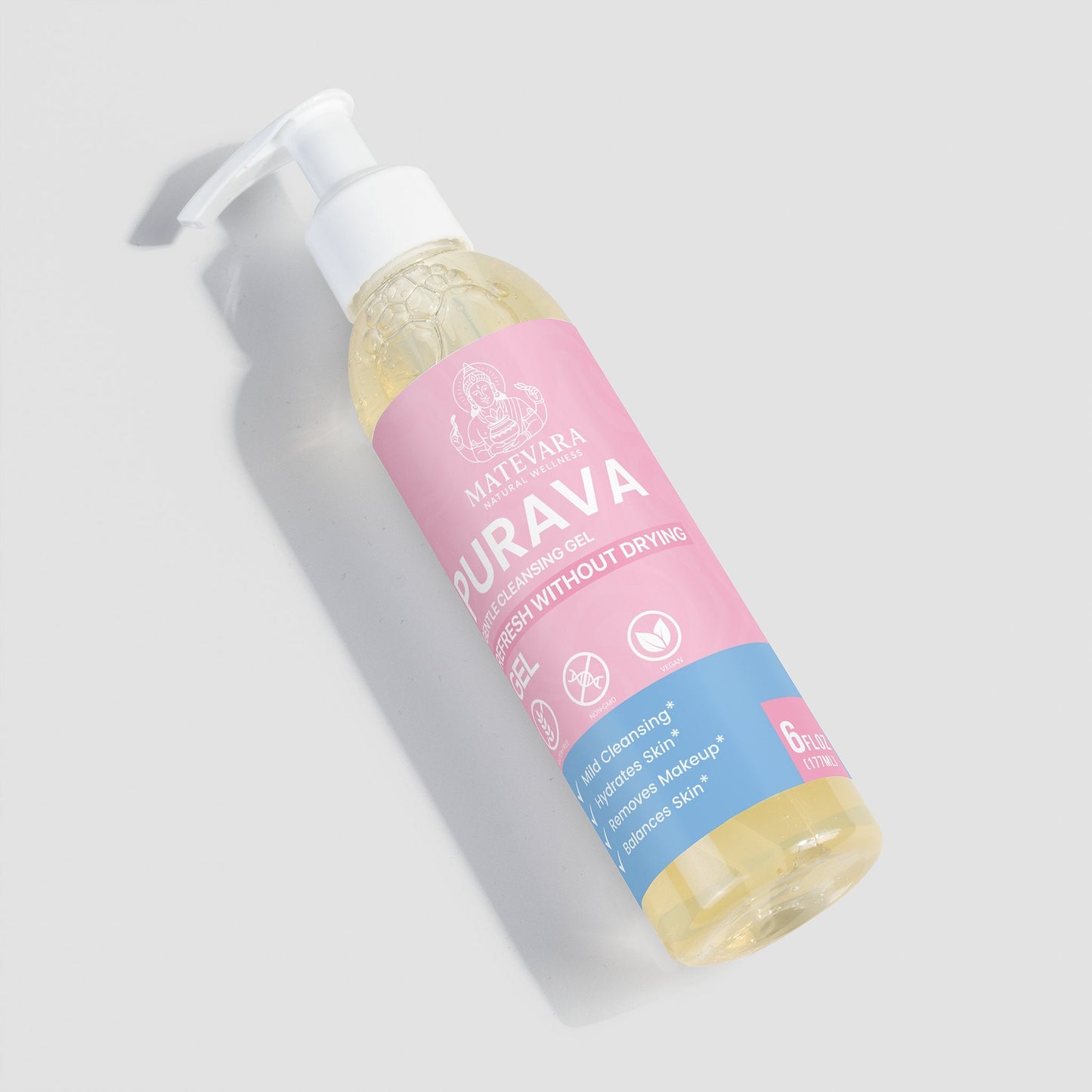 Purava Gentle Cleansing Gel | Oil-Free Formula | 6 fl oz