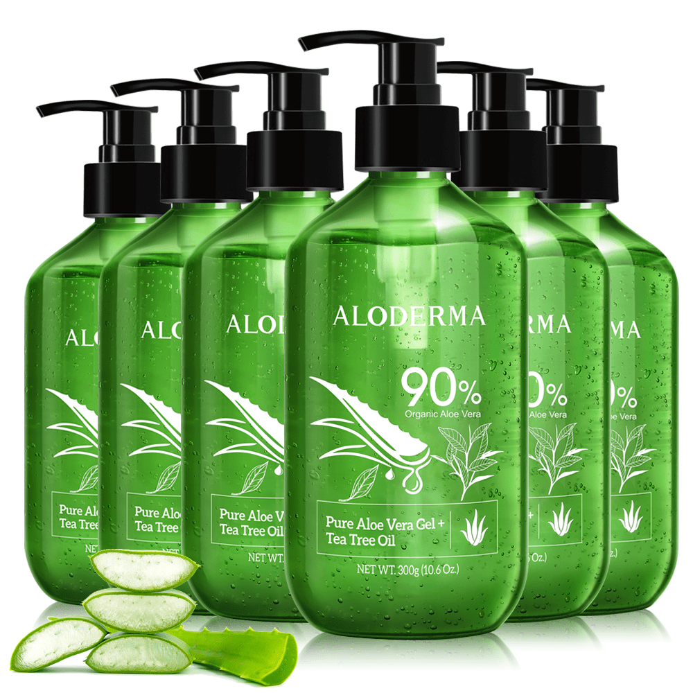 Gel puro de aloe vera + aceite de árbol de té 