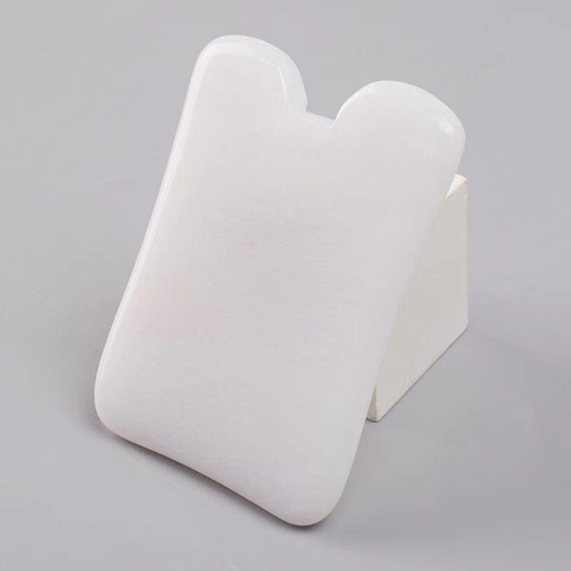 White Jade Gua Sha Concave Shaped