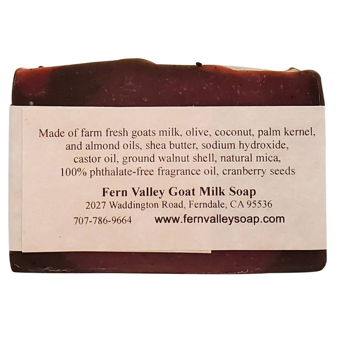 Savon au lait de chèvre naturel | Gommage exfoliant | Truffe framboise