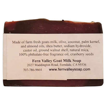 Savon au lait de chèvre naturel | Gommage exfoliant | Truffe framboise