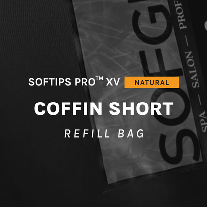 SOFTIPS PRO™ XV NATURAL - COFFIN SHORT