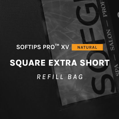 SOFTIPS PRO™ XV NATURAL - SQUARE EXTRA SHORT