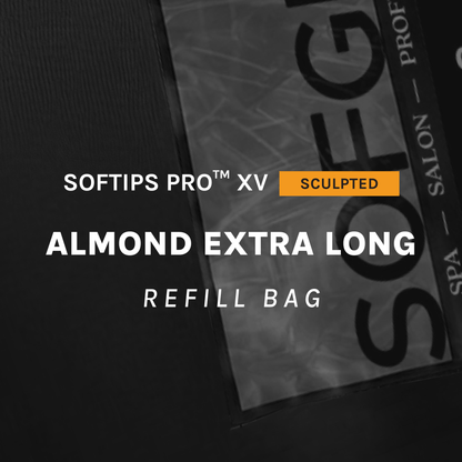 SOFTIPS PRO™ XV SCULPTED - ALMOND EXTRA LONG