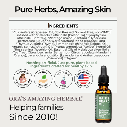 Refresh, Beard and Hair Oil