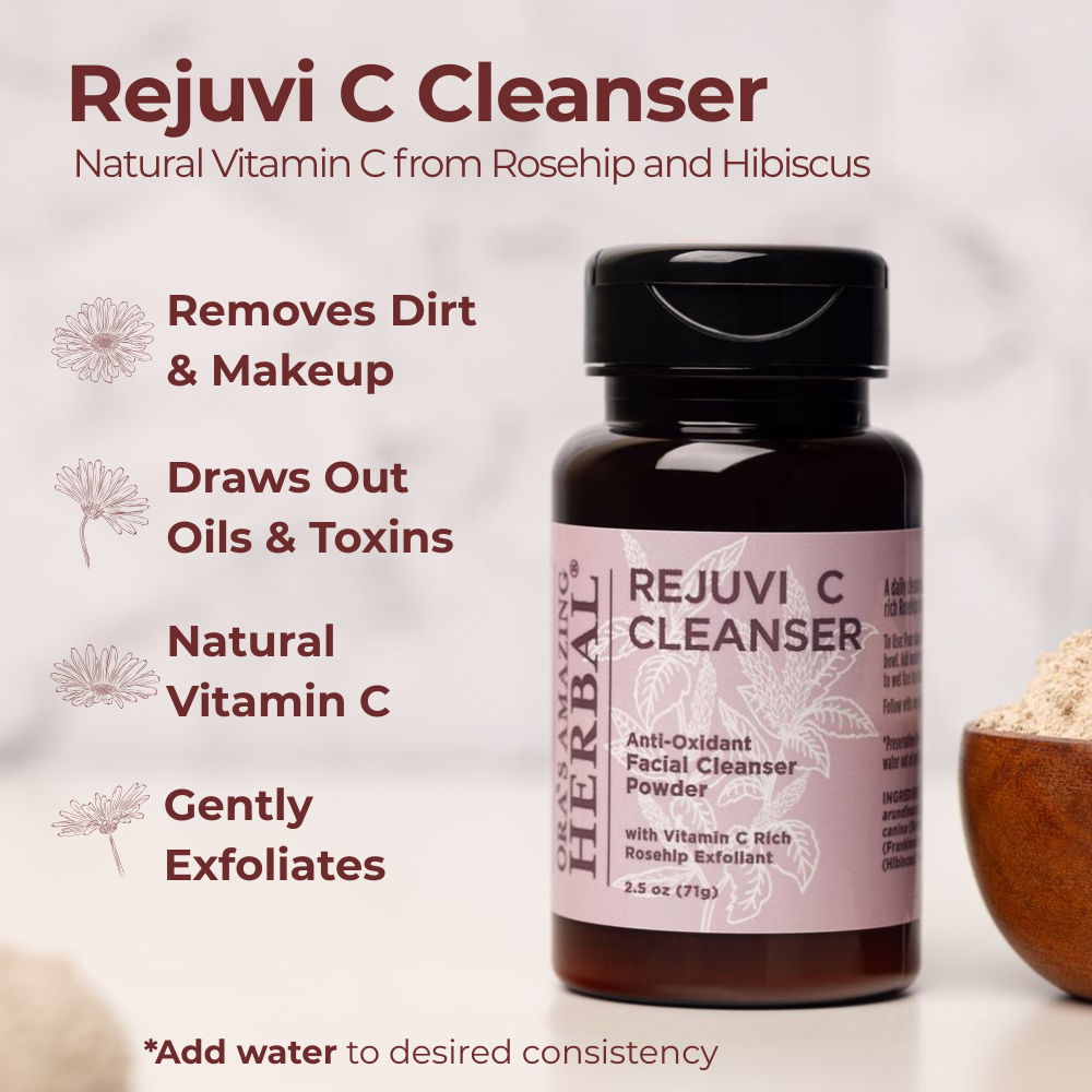 Rejuvi C Cleanser, polvo limpiador facial