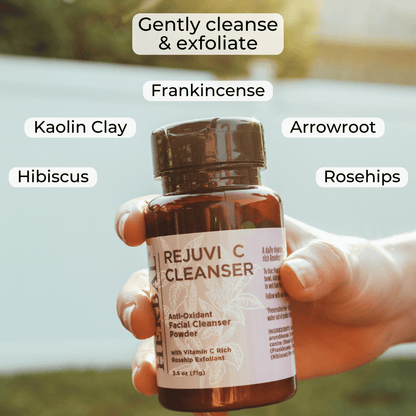 Rejuvi C Cleanser, polvo limpiador facial