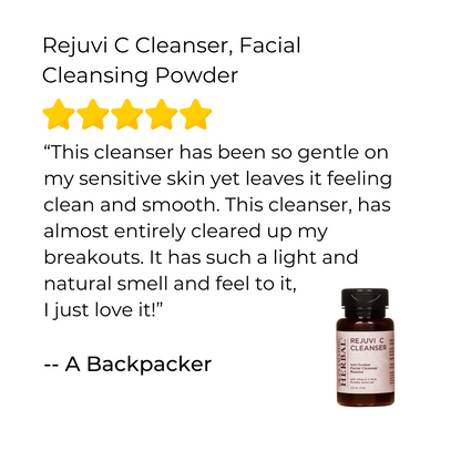 Rejuvi C Cleanser, polvo limpiador facial