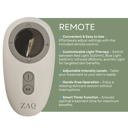 Noor LED Light Therapy Mask – Red, Blue & Infrared | ZAQ