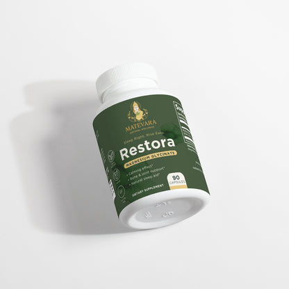 Restora Magnesium Glycinate | 90 Vegetarian Capsules