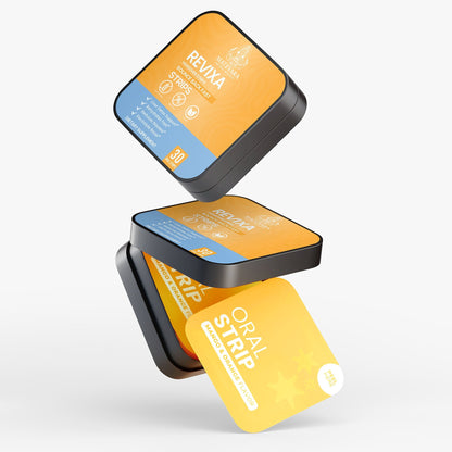 Revixa Hangover Strips | Ayurvedic Wellness Support with Curcumin & Botanicals | Oral Dissolving Strips | 30 Count Mango-Orange*