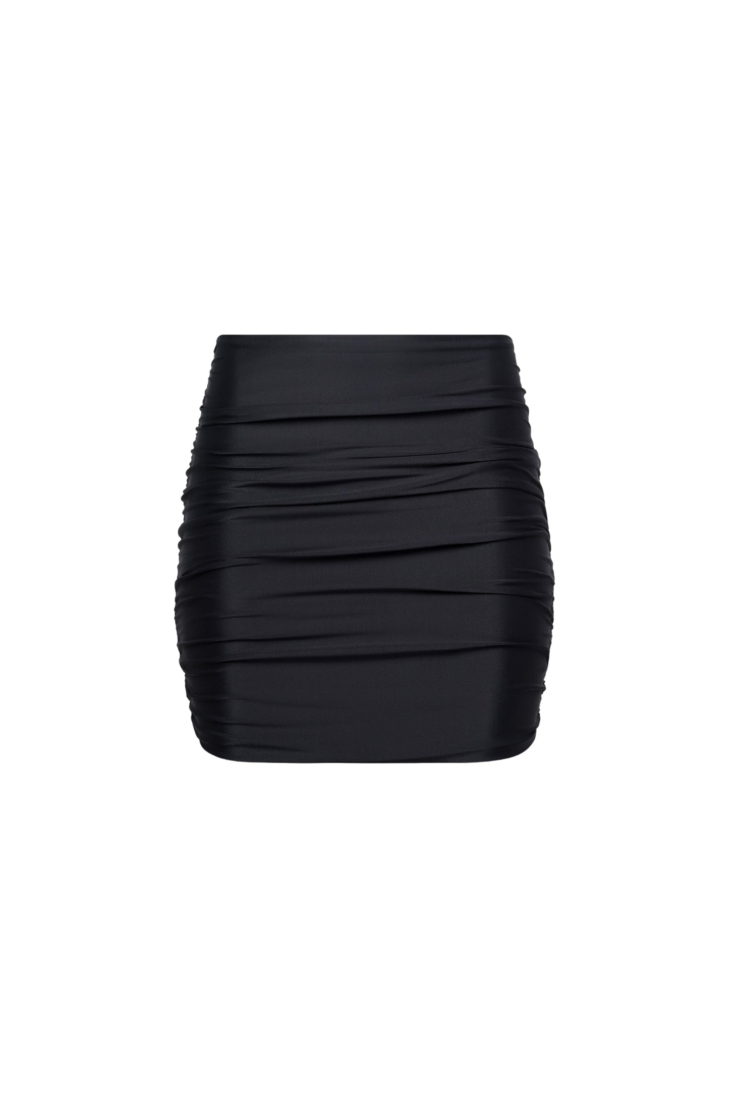Rio Ruched Mini Skirt Black